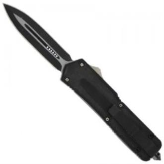Titan Black Double Action OTF Switchblade Black Dagger Automatic Knife