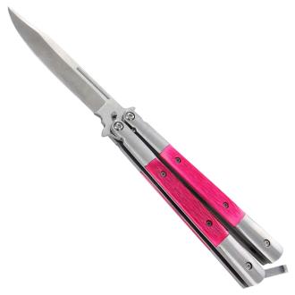 Bubble Gum Pink Butterfly Knife