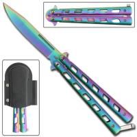 GBS35 - Rainbow Warrior Sunrise Butterfly Knife