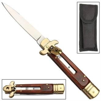 Push Lever Stiletto Switchblade Live Oak Knife