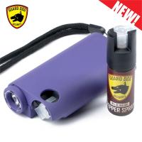 GDOPR - Purple Olympian World&#39;s Only All-In-One Stun Gun Pepper Spray Flashlight
