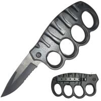 K-14-BKS - 8 Inch Matryk Extreme Spring Action Trench Knife