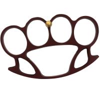 H-05-MA - Maroon Brass Knuckle Buckle for Smaller Hands