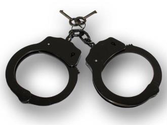Police Style Handcuffs Black HC4508BK Self Defense Police