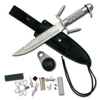 Survival Knife With Spiked Guard 2