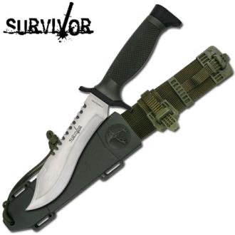 Survivor Brand Survival Knife Silver