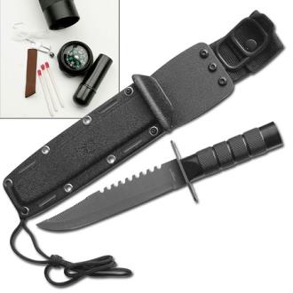 Wilderness Survival Knife with Kit