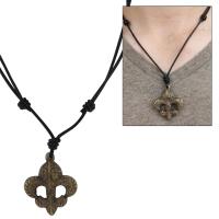 IN1725 - Brass Trinity Fleur de Lis Pendant