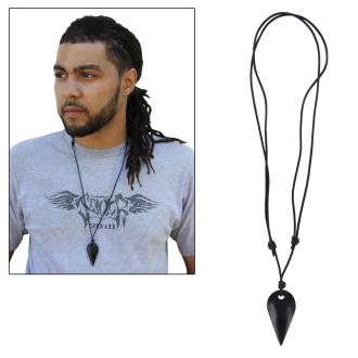All Natural Bohemian Horn Pendant Necklace