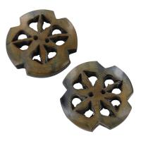 IN19105-2SET - All Natural Devine Filigree Horn 2 Piece Button Set