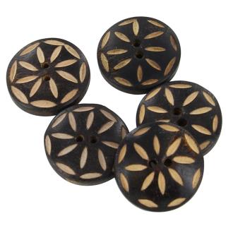 Genuine Horn Rebel Tribe 5 Piece Button Set