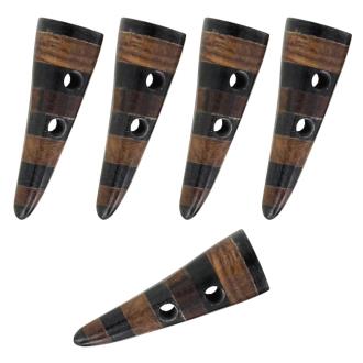 Handmade Viking Apparel Horn Striped Toggle Set
