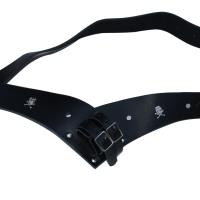 IN6435BK - Leather High Seas Pirate Handmade Sword Belt