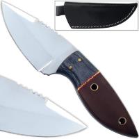 J-207 - Super Skinner J2 German Steel Knife Full Tang Walnut Hardwood Handle