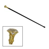 CRYSTALKKNOB-NB - Crystal Knob Walking Cane – No Blade