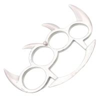 KN-SK-SL - Spiked Brass Knuckle Solid Steel Silver