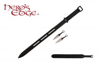 Ninja Sword with Throwing Knives 28