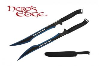 Heroes Edge Twin Blue Swords