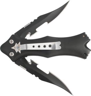 Double Turbo Fantasy Knife Black