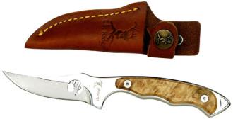 Elk Ridge Fixed Blade Knife Maplewood Handle