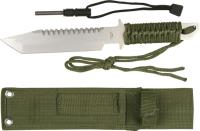 HK-106280 - Military / Survival Knife with Firestarter - Matte Finish