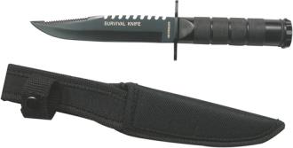Stainless Steel Survival Knife Black