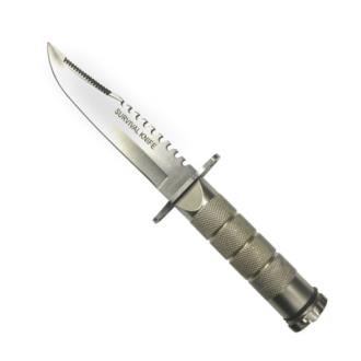 Stainless Steel Survival Knife Silver
