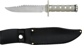 Survival Knife and Kit - Silver