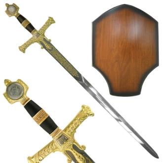Historical King Solomon Sword - Gold Hilt