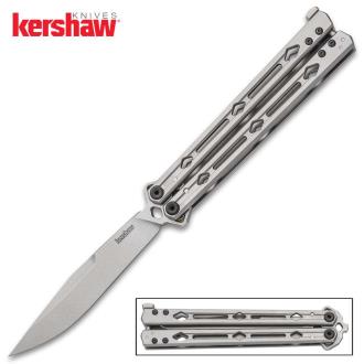 Kershaw Lucha Butterfly Knife 14C28N Stainless Steel Blade