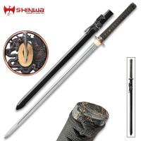 KZ500DZ - Shinwa Dragon Lord Damascus Samurai Katana Sword - KZ500DZ