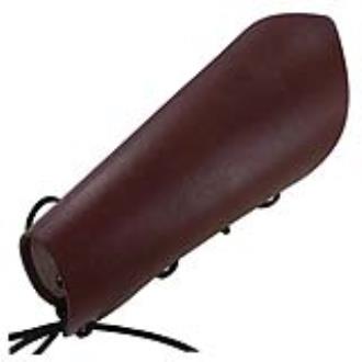 Medieval Warrior Lace Up Leather Bracer | Brown |