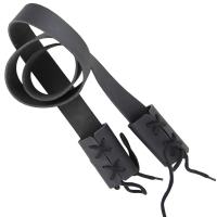 IN60613BK - Leather Medieval Baldric Back Sling Sheath