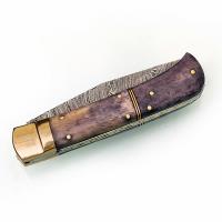 LV3DB - Damascus Steel The Admiral Lever Lock Knife