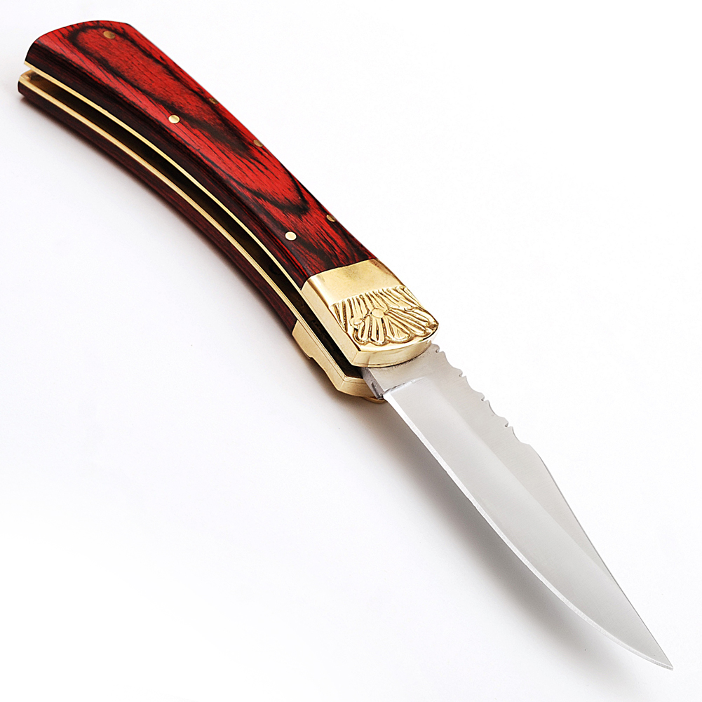 Automatic Lever Lock Sedona Red Knife
