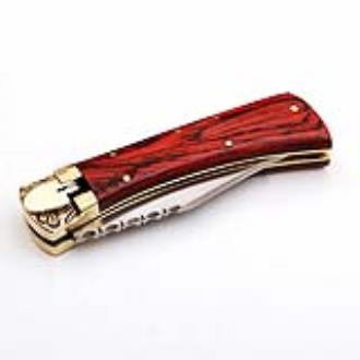 Automatic Lever Lock Sedona Red Knife