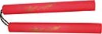 801-R - Martial Arts Nunchaku Corded 12 Inch Red Foam Padded