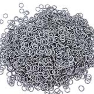 Bright aluminum jump rings top