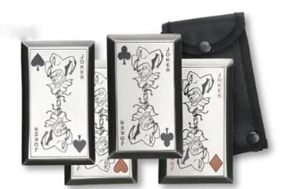 Joker 4pc Throwing Card Set