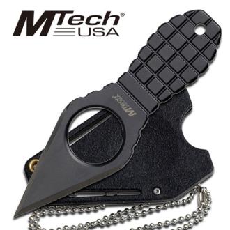 Grenade Neck Knife Black