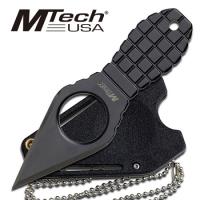 MT-588BK - Grenade Neck Knife Black