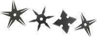 RC-108-4B - Stealth Collection Throwing Stars - Black