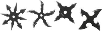 Warrior Collection Throwing Stars - Black