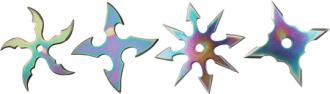 Warrior Collection Throwing Stars - Rainbow