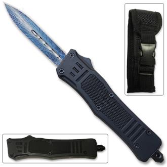 Delta Lightening Blue OTF Out The Front Automatic Double Edge Spear Point Knife