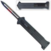 OTF-177BK - The &quot;JOKER&quot; Black Single Edge OTF Knife Out The Front Limited Edition