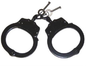 Police Type Handcuffs Black P15912 - Self Defense