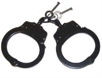 Police Type Handcuffs Black P15912 Self Defense