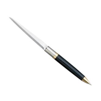 Pen Knife Black with Plain Blade