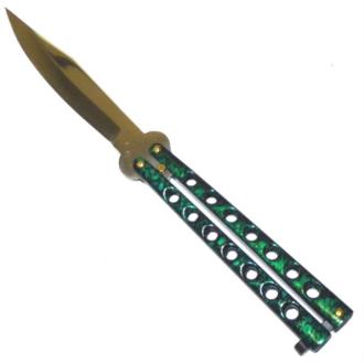 Butterfly Knife Green 131GR Butterfly Knives Tools